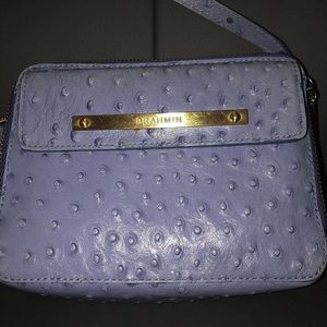 Brahmin light blue bag